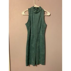 Blue/ grey suede dress